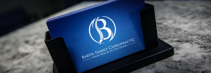 Chiropractic Sioux City IA Barth Family Chiropractic Business Card Contact Us